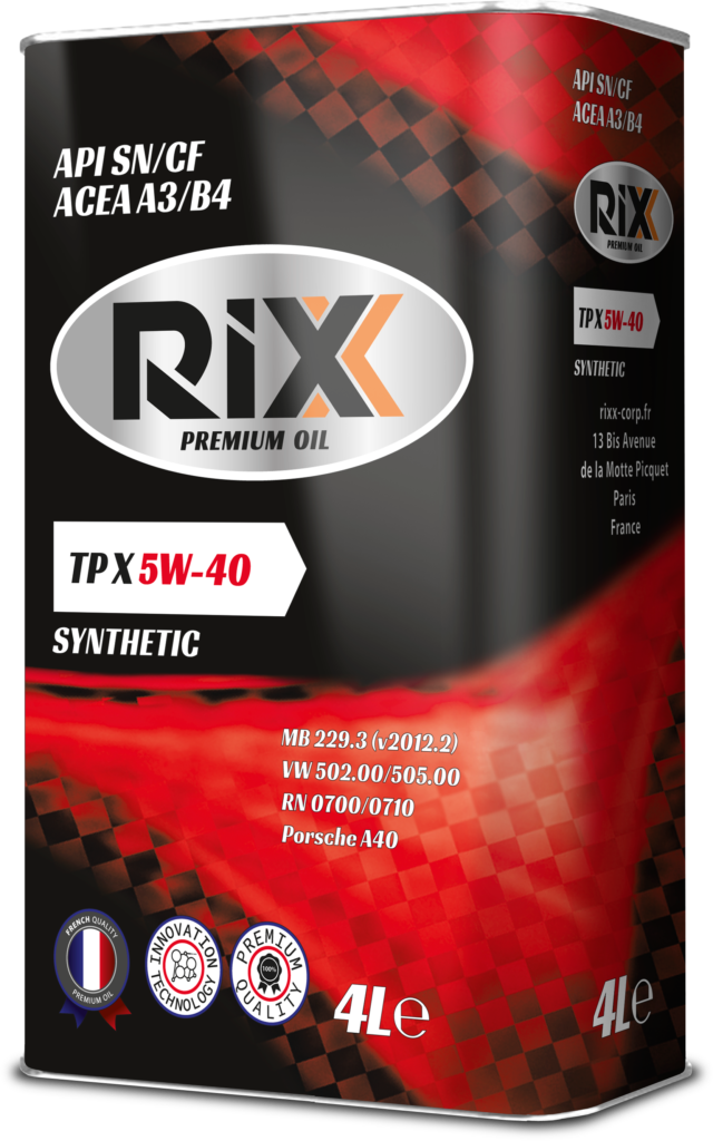 RIXX TP X 5W-40 API SN/CF ACEA A3/B4